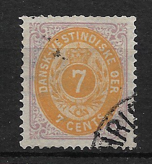 Dansk Vestindien 1873 - AFA 8 - Stemplet