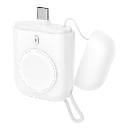 W01 Bärbar Trådlös Laddare för Apple Watch Power Bank Magnetisk Resa Smart Watch Laddare