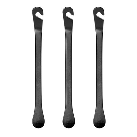 Sykkeldekkspak 6 Stykker Karbonstål Sparkesykkel Dekkspaker, Svarte Dekkspaker, med Krok, Sykkelreparasjonssett Tilbehør, for De Fleste Sykler