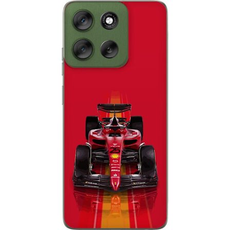 Yhteensopiva Puhelinkuori Motorola Motorola Moto G56 Ferrari Formula 1 -auto ikonisessa punaisessa muotoilussa urheilullisella tarkkuudella