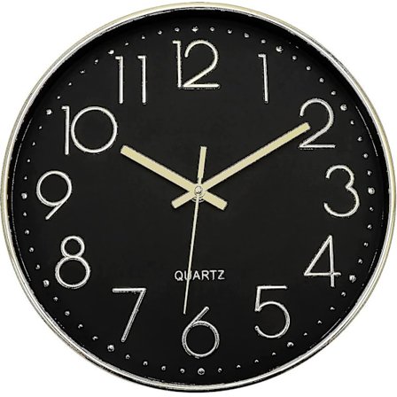 Wall Clock 12-inch Silent Non-ticking Wall Clock