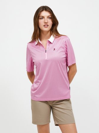 Graphic Zip Polo Women