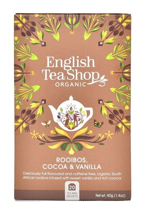 English Tea Shop Chocolate, Rooibos & Vanilla Ø 20 stk., Helse & Madvarer, Te, Frugtte