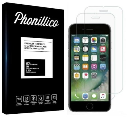 Film i Skärmkydd - Phonillico - Pack med 2 - Kompatibel med iPhone 6 PLUS - 6S PLUS - Härdat Glas