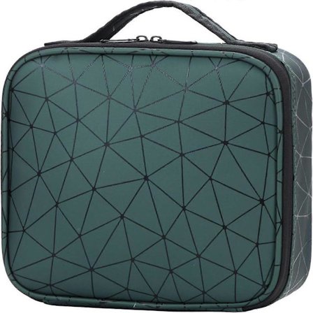 Makeup Taske Rejse Kosmetikpung til Makeupbørster Værktøj, med Aftageligt Rum til Artist