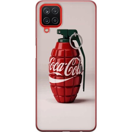Kompatibelt Mobildeksel til Samsung Samsung Galaxy A12 Kunstnerisk illustrasjon av Coca Cola granateple i rødt og grønt, pop art inspirert motiv med