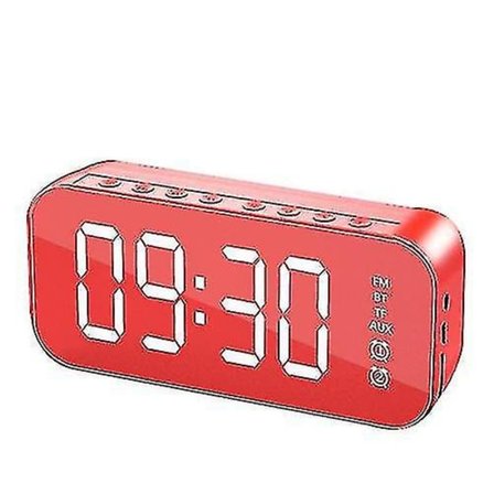 Multifunktionel LED Digital Vækkeur, Bluetooth Højttaler, Natbord/Skrivebord Lysende Elektronisk Musikboks