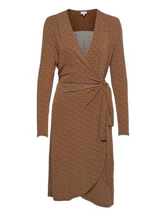 Momon Monogram Print Dress Brown Dante6