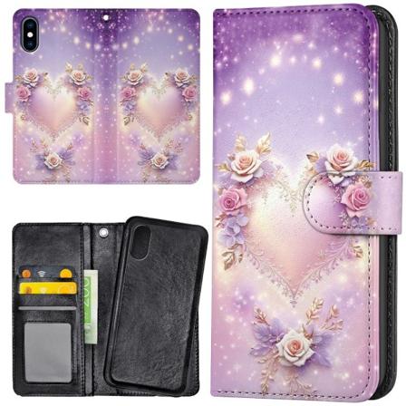 iPhone X/XS - Lommebok Deksel Heart