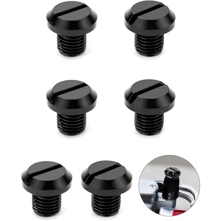 6 stk. Motorcykel Spejlhul-Blindpropper Skruer Aluminium Legering Spejlhul-Propper M10x1.25 Venstre & Højre Gevind til de fleste Motorcykler