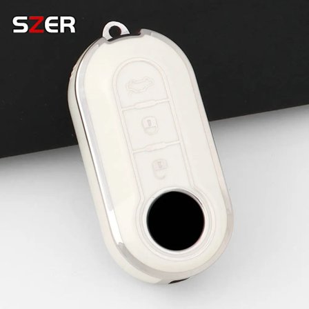 Fashion TPU Bil Nøgle Etui Cover Shell Til Fiat 500 Ducato Panda 500L Punto Lancia Musa Til Citroen Bil Nøglering Luksus Nøglering