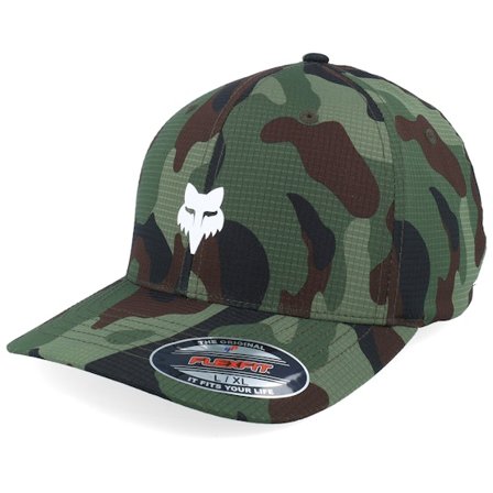 Fox - Camo flexfit Gorra - Fox Head Camo Tech Green Camo Flexfit @ Hatstore