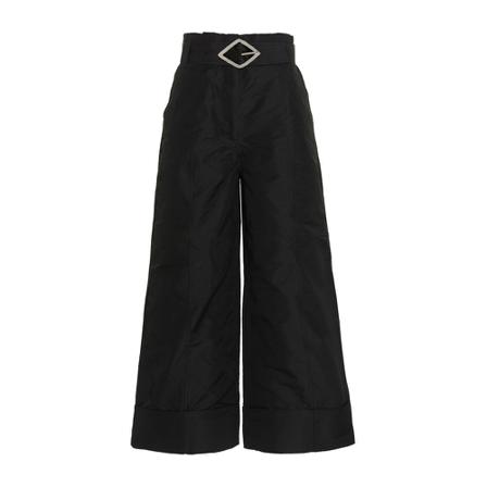 Ganni, Wide Trousers Czarny, Kobieta, Rozmiar: S