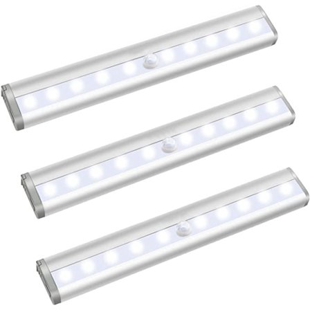 Rörelseaktiverad garderobslampa, 10 LED-rörelseaktiverad lampa, Stick Ba