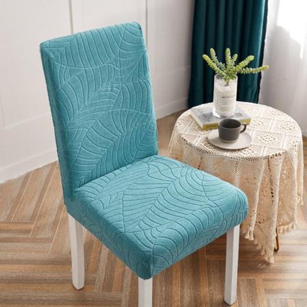 Ruokailutuolin cover vedenpitävä jacquard cover SININEN blue