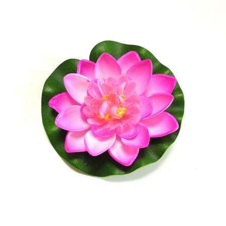 Konstgjord Flytande Näckros Eva Lotus Flower Damm Dekor 10cm
