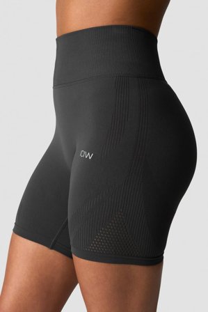 ICANIWILL - Force Warpknit Biker Shorts W Dark Grey - Dame - ICIW