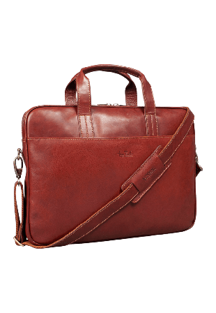 Tony Perotti Briefcase Zipped Vegetale Väskor Herr Brun ONESIZE