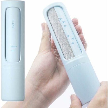 Bærbar fnugrulle, genanvendelig fjernelse af kæledyrshår, hundekatbørste, kæledyrshårsfjernerbørste, kæledyrshårsrulle til hund, kat, tøj, pude, sofa,