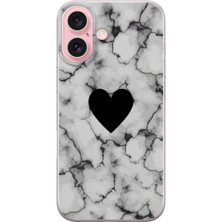 Apple iPhone 16 Läpinäkyvä kuori Marmori Syri