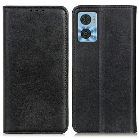 Äkta läder Motorola Moto E22i / Motorola Moto E22 fodral - Svart