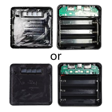 Gör-det-själv Power Bank-lådor 3x18650 Batteri Snabbladdare Ytterfodral Plastskal Dubbla USB utgång Batteri ingår ej