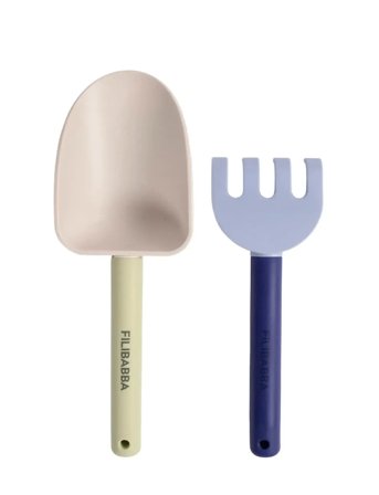 Strandsæt Med Skovl Og Rive - Blue Mix Blue Filibabba