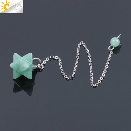 Merkabah Penduler Quartz Pendulum GRØN AVENTURIN GRØN