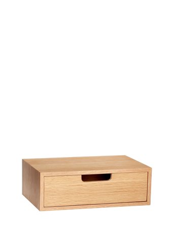 Hübsch Hide Storage Box Natural - 30X20XH10CM