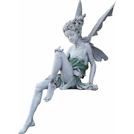Havefigurer Siddende Elvere 22cm Engel Statue Havefigurer Fe Statue Have Dekoration