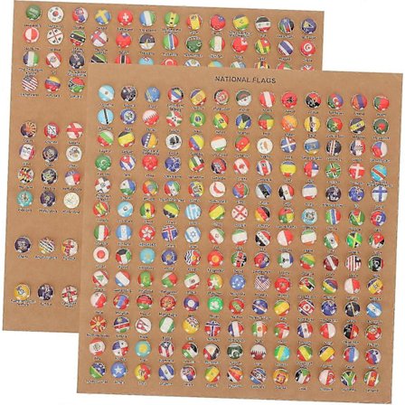 218 stk. Flag Drop Lim Push Pin Amerikanske Flagg Tegnestifter USA Kart Kontortavle Tegnestift Oppslagstavle Verdensflagg Push Kork, Stål, Eva Pushpin