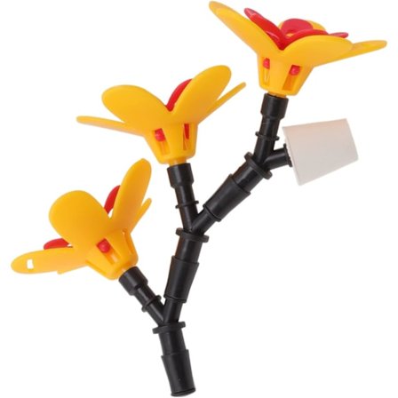 Lintujen ruokinta kukat, turvallinen DIY kolibrien syöttölaite terassille, puutarhaan ripustettavaksi (kolme kukkaa)