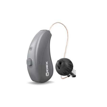 Widex Moment 440 - mRIC R D / RIC 312 D / RIC 10 Titanium Grey
