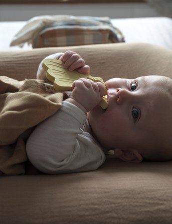Fabelab Changing Mattress Cover - Caramel - Coral - ONE SIZE