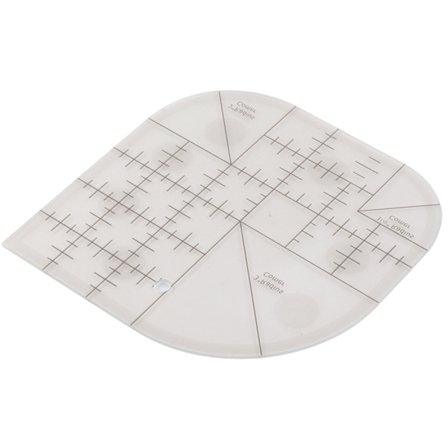 Akryl symaskin buede hjørnekutter linjal sy patchwork linjal symal sytilbehør DIY sytilbehør