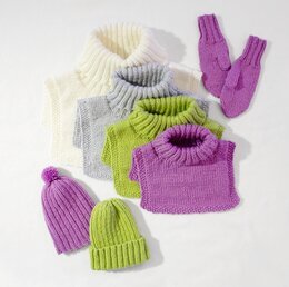 Fuskpolo, mössa och vantar Pixie - Svarta Fåret