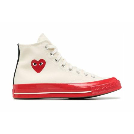 Comme des Garçons Play Sneakers Hvid, Herre, Størrelse: 42 1/2 EU