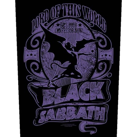 Black Sabbath Lord Of This World Patch One Size Svart/Lila