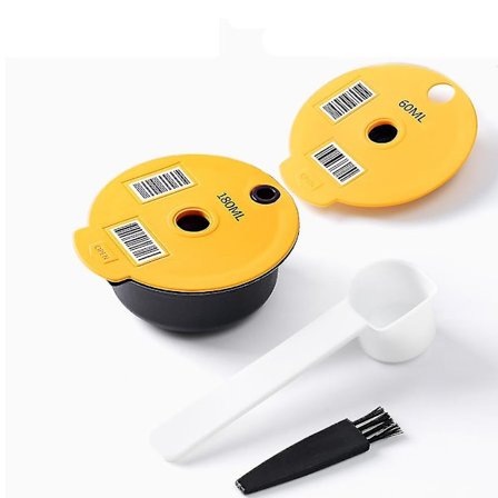 Icafilas gjenbrukbar kaffekapsel 60/180 ml for Tassimo Bosch-maskin, gjenfyllbar filterkopp, espressokanne, matvarekvalitet silikon