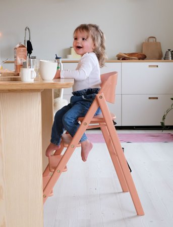 KAOS Klapp High Chair - Coral - ONE SIZE