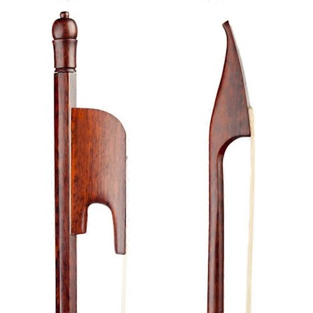 4/4 Violinbue Barok Stil Snakewood Rund Stok Snakewood Hvide Hestehår Velafbalanceret