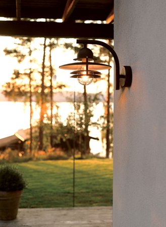 Oslo 240 utelampe - sort