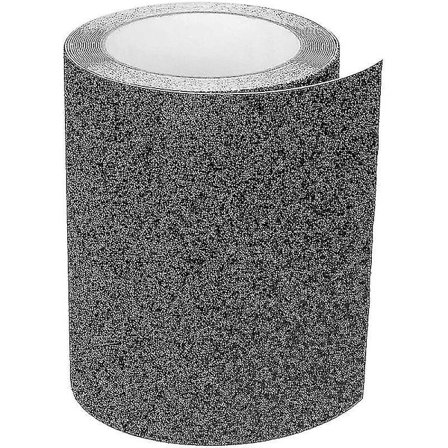 Halkskyddstejp för trappor, friktion, slipande för säkerhet, stege, inomhus, utomhus, hög dragkraft, 15 cm x 5 m, svart