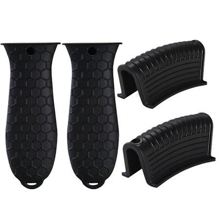 Silikonhandtagsskydd för Varma Handtag, 4-pack, Gjutjärnsstekpanna Ha DXGHC