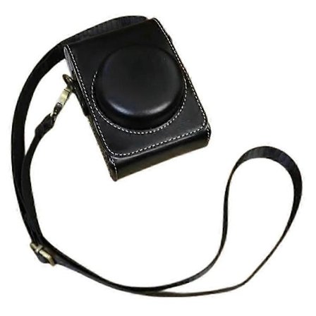 Type B Kompatibel med Kompatibel med Sony ZV-1/ZV-1 II/ZV-1F PU Læder Kamerataske Beskyttelsescover med Skulderrem