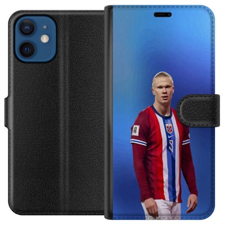 Kompatibelt Lommeboketui til Apple iPhone 12 mini Erling Haaland Manchester City Norge fotball angriper toppspiller utrolig målproduksjon kraftig ras