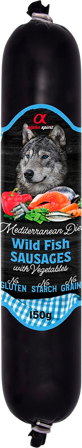 Alpha Spirit Mediterranean Wild Fish Sausage with Vegs 150 g - Alpha Spirit