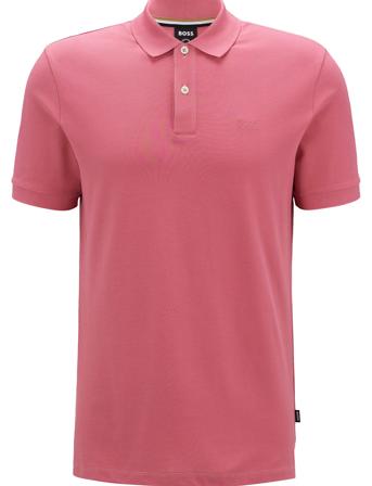 Pallas Polos Short-sleeved Rosa BOSS*Betinget Tilbud