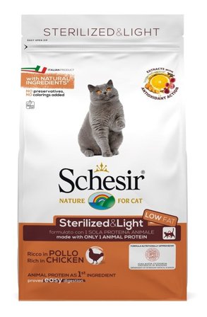 Schesir Sterilized&Light Croccantini Con Pollo Per Gatti Adulti