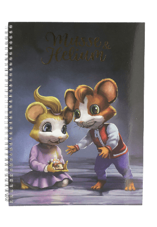 Hedlunds Musse & Helium Wire-o block A4 Kontor papper Flerfärgad